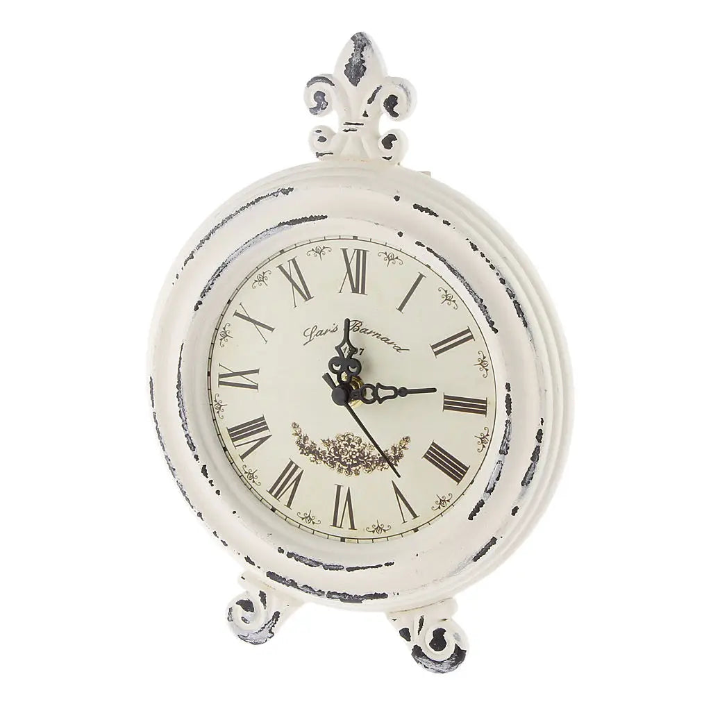 Vintage Holzstil Tischuhr mit Alarm