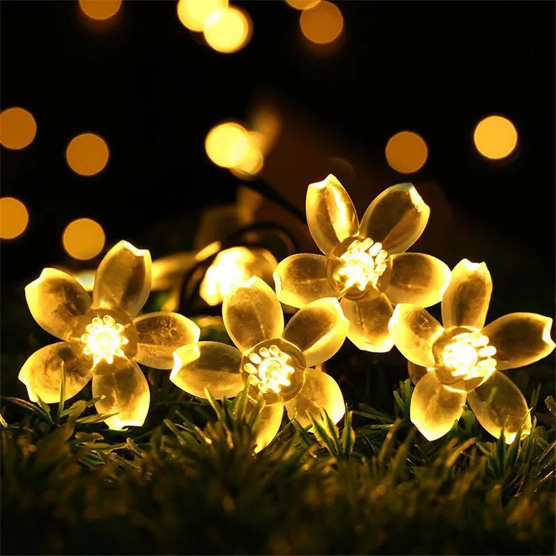 Florale Garten Mehrfarbige Solarbetriebene LED Streifen