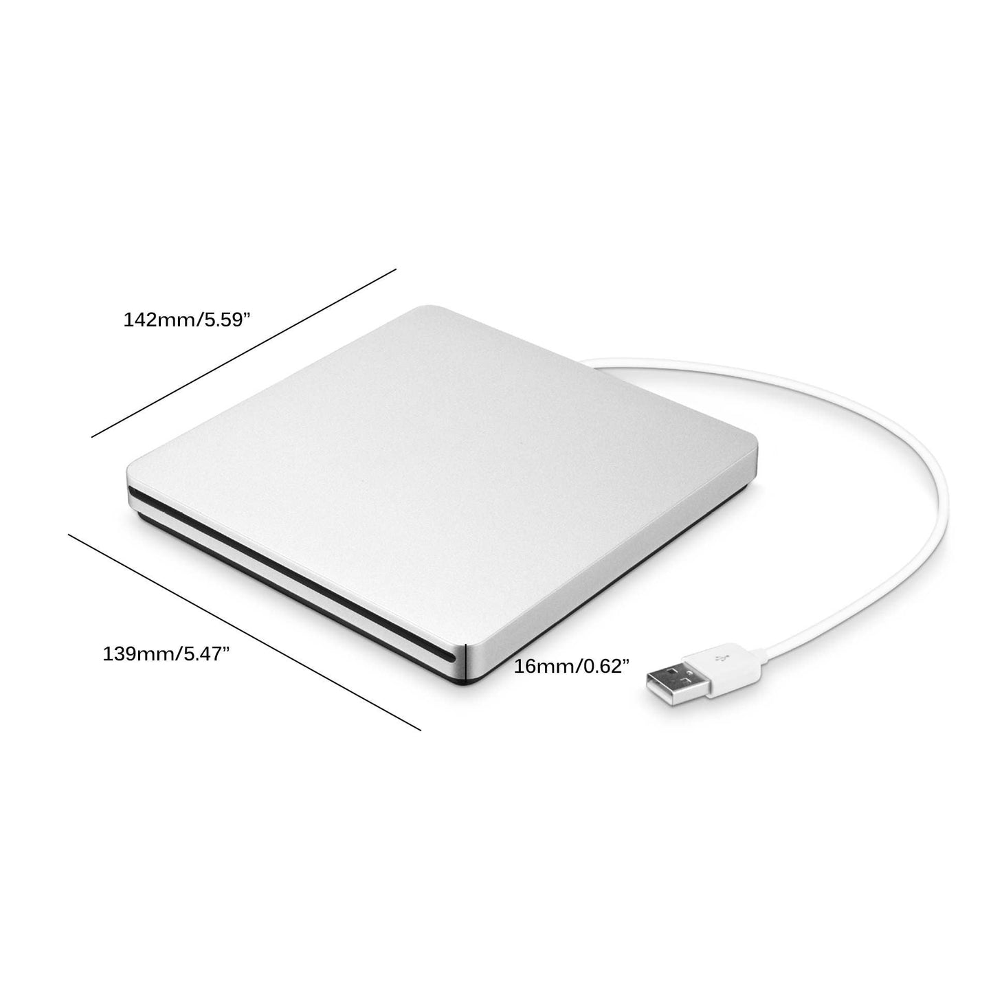 Frendorf | Externer DVD-Recorder für optische Laufwerke Tragbar für MacBook Air