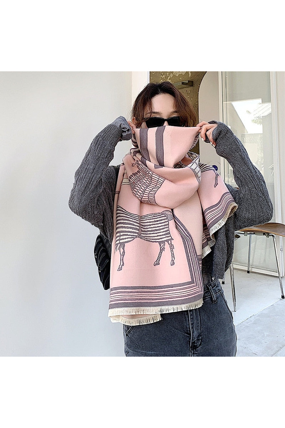 Herbstdekoration Cashmere Luxus Schals