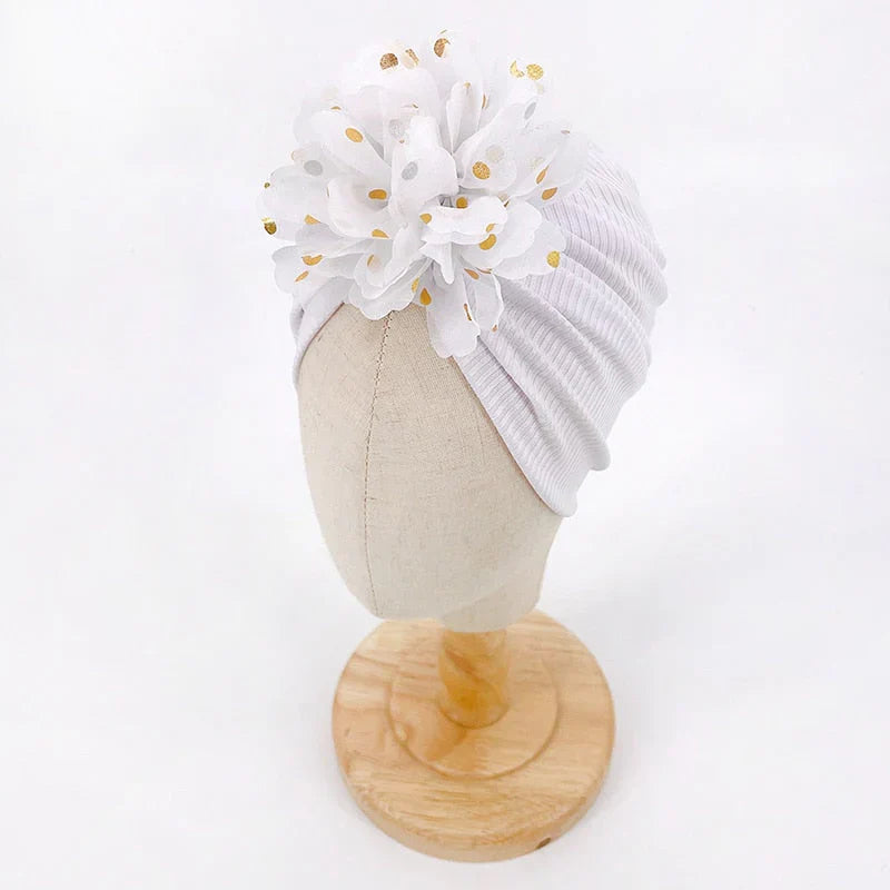 Frendorf | Weiche Baby-Turbanmütze mit Rüschendetail – KuschelGlanz (1+1 Gratis)