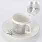 Kreative dynamische Spiegelreflexbecher Leopard anamorpher Zebra-Becher Luycho Kaffee Tee Becher Set mit Untersetzer 90ml-225ml