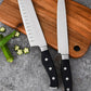 Frendorf | Küchenchefmesser - Santokumesser - Vielzweck-Edelstahlklinge mit Granton-Kanten - Perfekt zum Schneiden, Würfeln und Hacken - Ergonomischer Griff für bequemen Halt - Ideal für Fleisch, Fisch und Gemüse