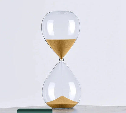 Glas Sanduhr Timer | Stilvolle Dekoration mit 5/10/30/60 Minuten Zeitangabe
