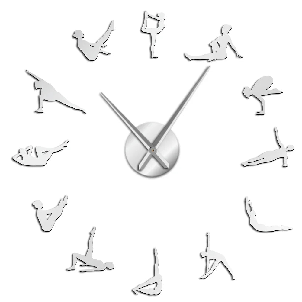 Pilates Posen DIY Wanduhr