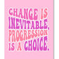 Think Pink Abstract Canvas Poster