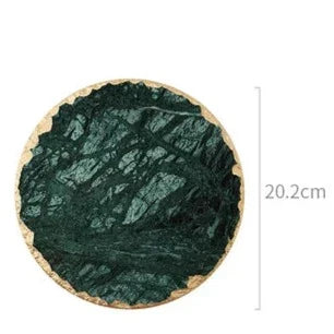 Grüne Marmorplatten