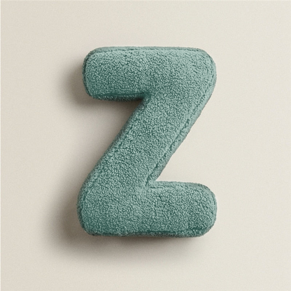 Alphabet Letter Fleece Kissen