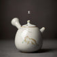Keramik-Kyusu-Teekanne, niedliche Katzen-Teekanne, chinesisches Kung-Fu-Teeset, 250 ml