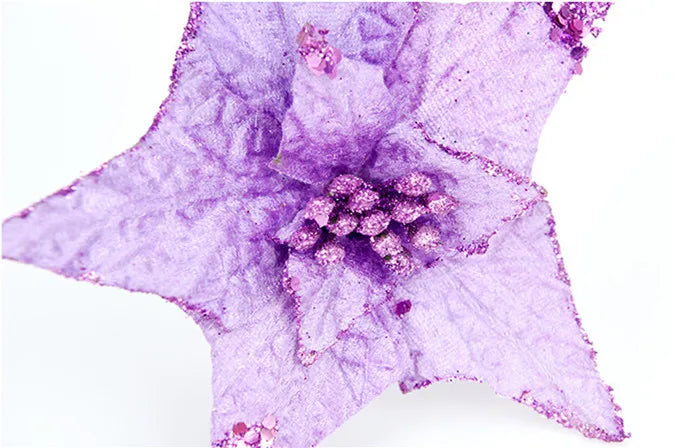 Frendorf | 5pcs Lila Blumen Weihnachtsbaum Girlande