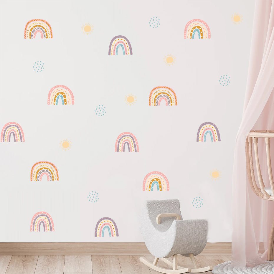 Frendorf | Cartoon Wandtattoos Regenbogenmuster
