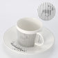 Kreative dynamische Spiegelreflexbecher Leopard anamorpher Zebra-Becher Luycho Kaffee Tee Becher Set mit Untersetzer 90ml-225ml