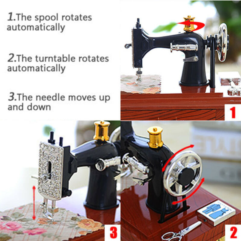 Mini Craft Retro Nähmaschine Dekor