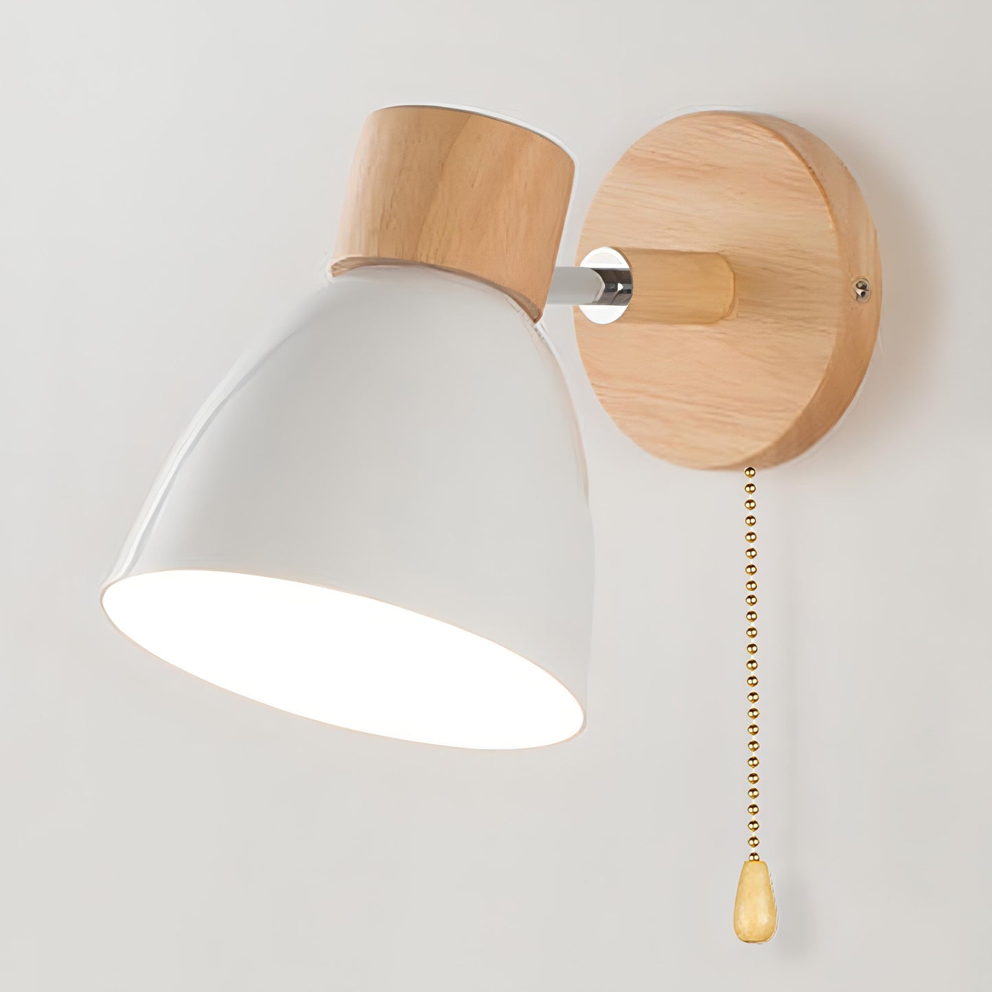 Frendorf - Nordic-modern hanging switch wall lamp made of wood