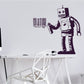Urban Graffiti Roboter Wandaufkleber
