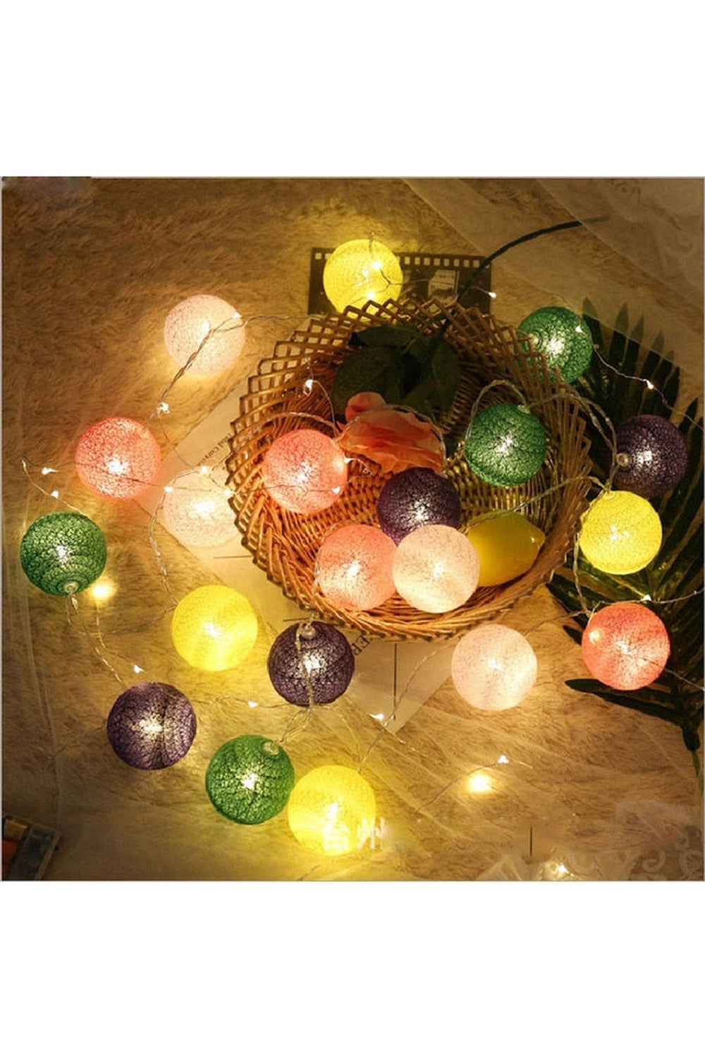 Strick-Glühbirnen-Lichterkette