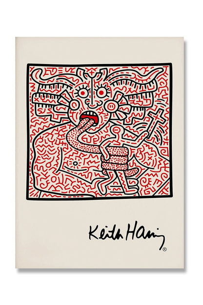 Keith Haring Inspiriertes Leinwandkunst
