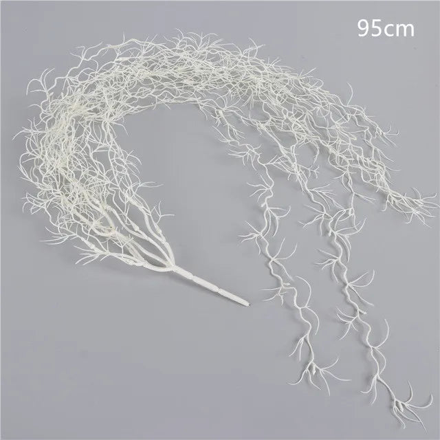 Frendorf | 107cm Künstliche Hängende Weinreben Gras – Lange Luftgras Kunststoffpflanze für Zuhause, Hochzeit, Party und Wanddekoration im Freien