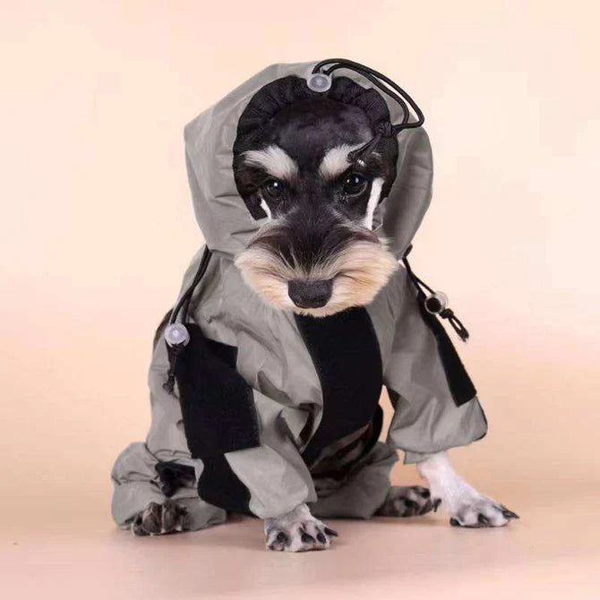 Frendorf | Wasserdichter Hundemantel mit Beinen – Reflektierende Hunderegenjacke für kleine und große Rassen | Bester Regenmantel für Hunde UK