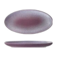 Frendorf | Elegante 32,7 cm Divinity Purple Oval Servierplatten, Set von 4 - Luxuriöse Crackle-Glasur Keramik, nachhaltig, perfekt für Zuhause, Hotel, Restaurant