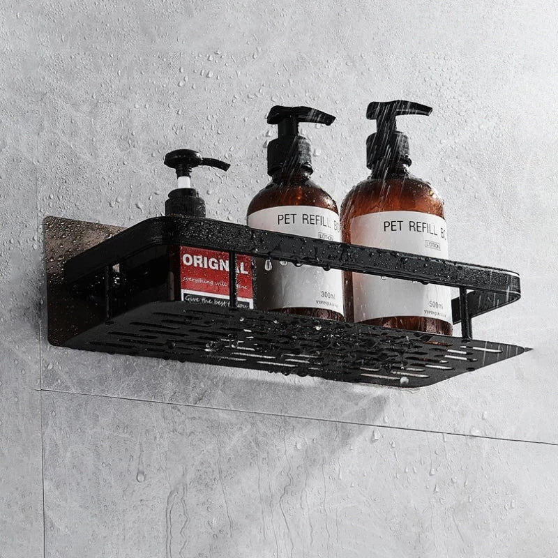 Frendorf | Badezimmer-Eckregal ohne Bohren: Stilvolle und praktische Aufbewahrungslösung für die Dusche