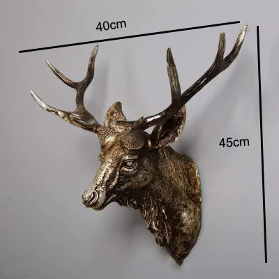 Faux Rehkörper, Faux Taxidermie Tierkopf Wanddekoration Handgemachte Bauernhausdekoration Harz Wohnaccessoires Modern für die Wand