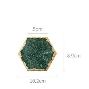 Grüne Marmorplatten