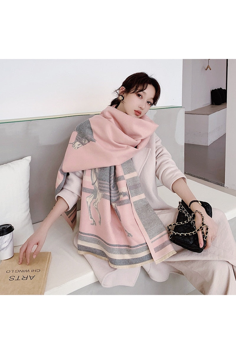 Herbstdekoration Cashmere Luxus Schals