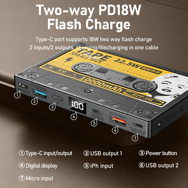 Retro-Kassette-Powerbank