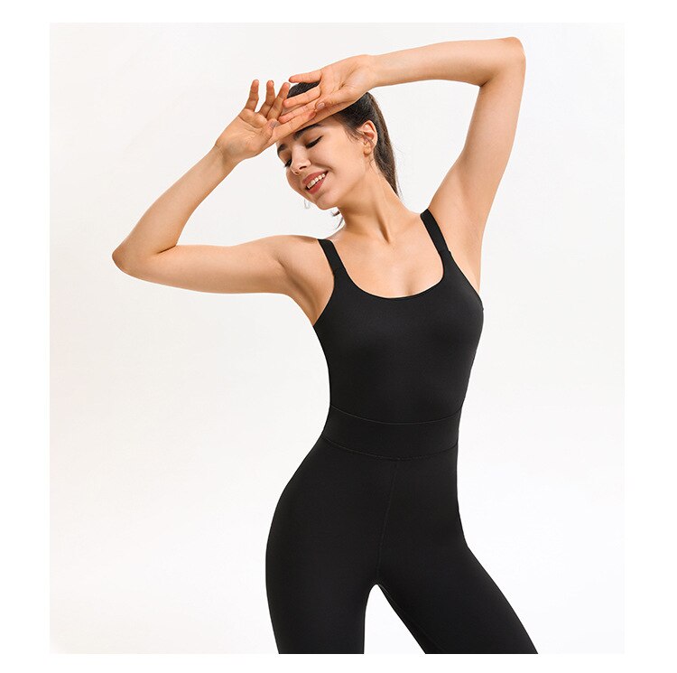 Frendorf | Yoga Fitness Jumpsuits Damen Schweißableitende Training Tänzer Einteiler Bodysuits