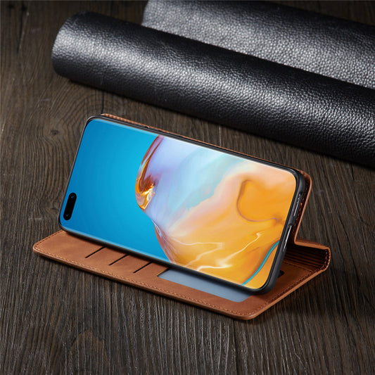 Frendorf | Huawei Hülle: Magnetische Leder Tasche für stilvollen Schutz