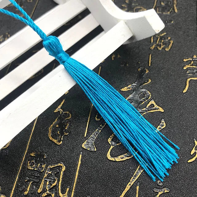35 Stück Farbgemisch Lesezeichen Quasten - 13 cm Mini Quasten mit Schlaufen für DIY Bastel- und Schmuckherstellungszubehör
