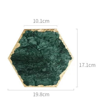Grüne Marmorplatten