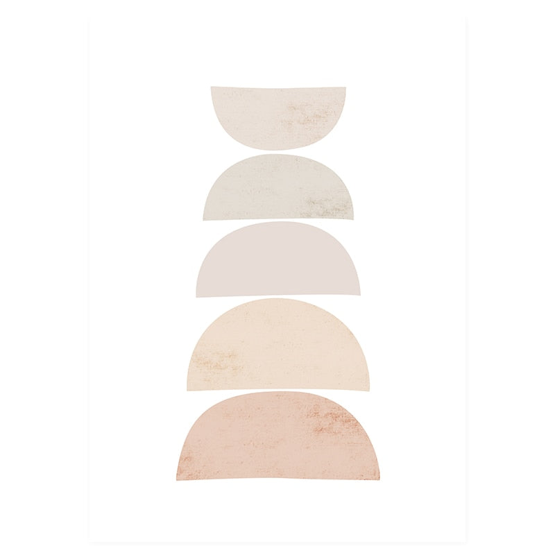 Abstrakte Beige Wandkunst Leinwanddrucke