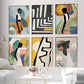 Moderne abstrakte afrikanische Blumen Wandkunst