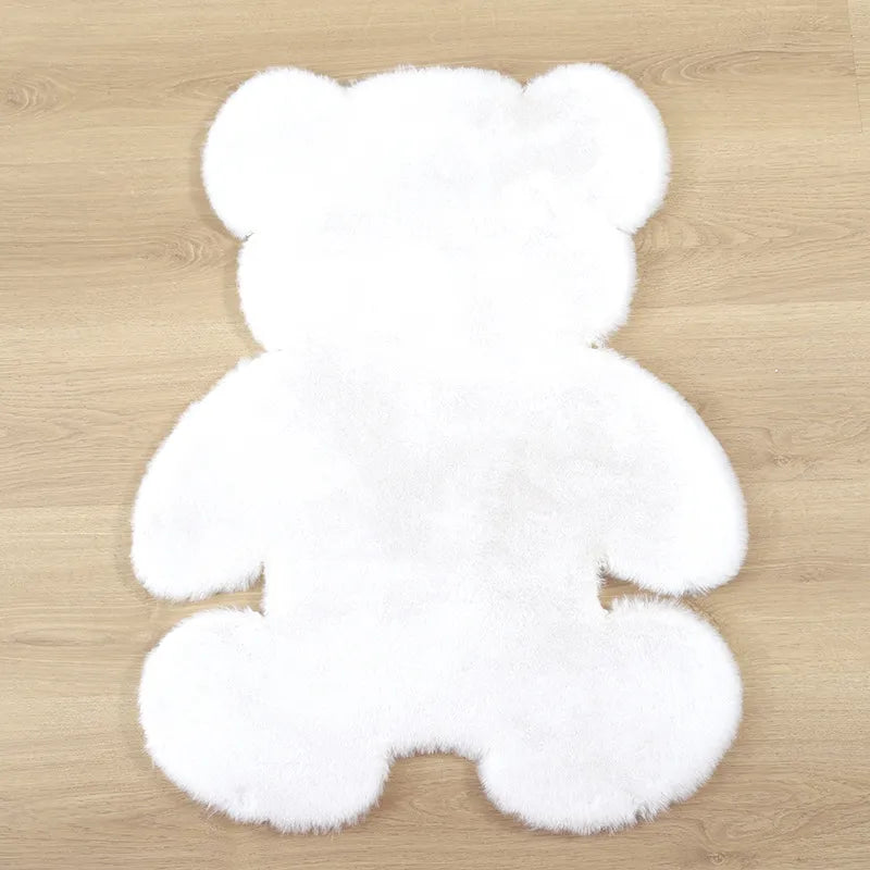 Frendorf | SnugglePaw Teppich in Bärenform | Flauschige Bärenmatte | Kinderzimmer-Deko | Verschiedene Größen