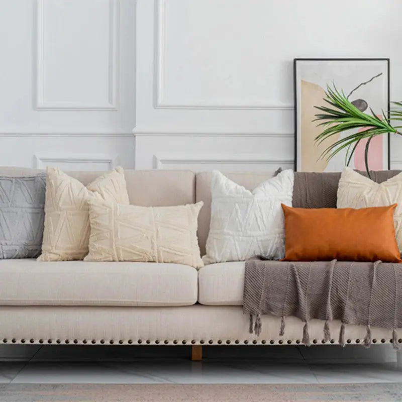 Frendorf | Elegantes Design-Kissen in Karos-Textur für ein schickes Interieur