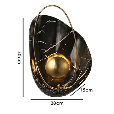 Frendorf | MarbelleGlow Marmor-Wandleuchte | Modernes Design | LED Beleuchtung | Dekorative Wandlampe