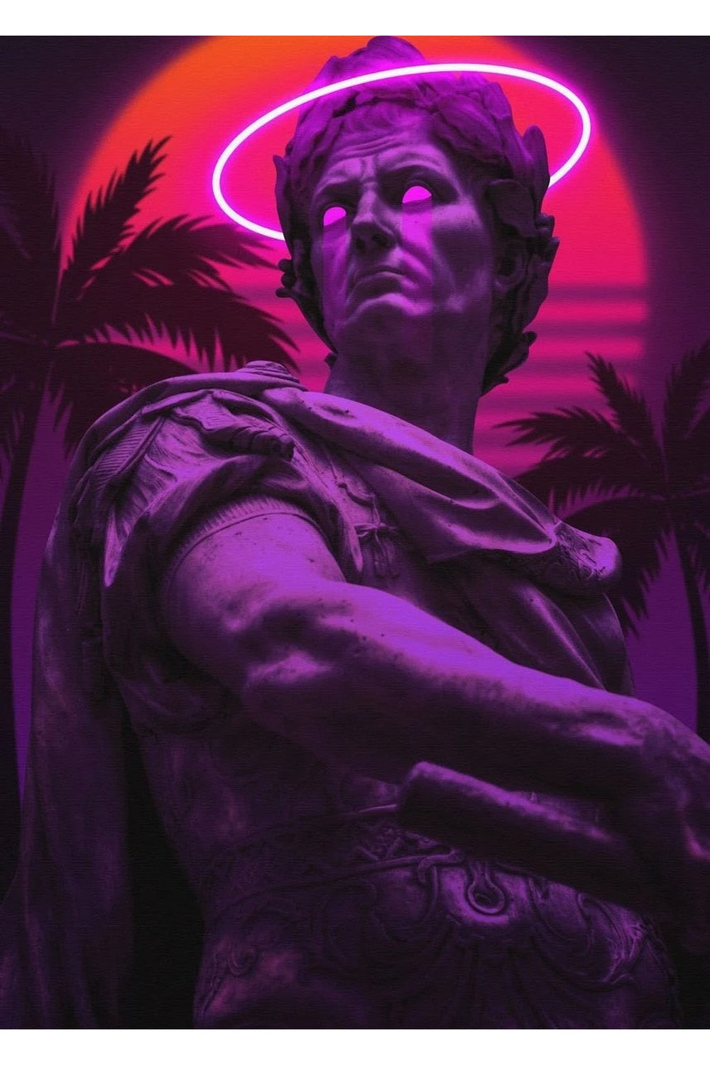 Nacht Stadtansicht Poster