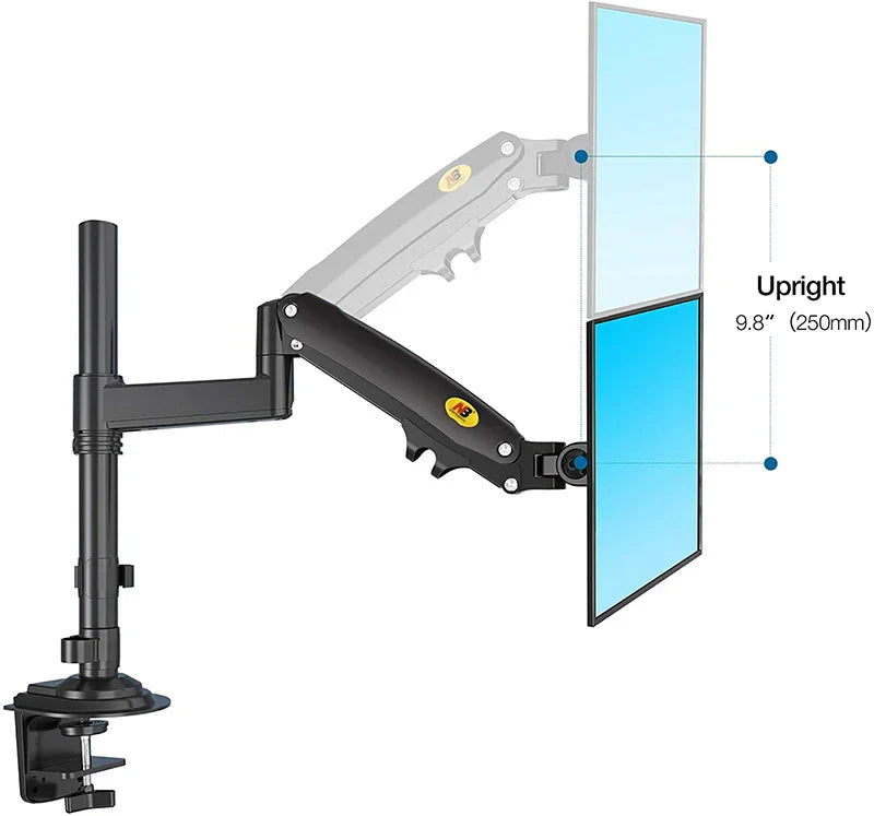 Doppelter Monitorarm | 22"-32" | Vollbeweglich | Gasfeder | Ergonomisch