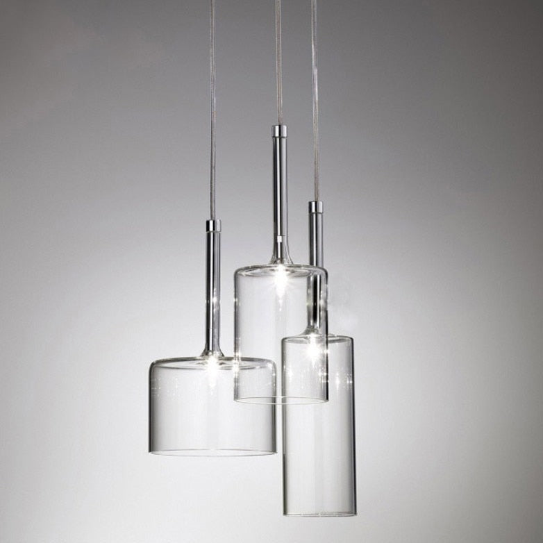 Frendorf | AuraGlas Elegante Glas-Deckenleuchte | Esszimmerlampe | Zeitloses Design | Stimmungsvolle Beleuchtung
