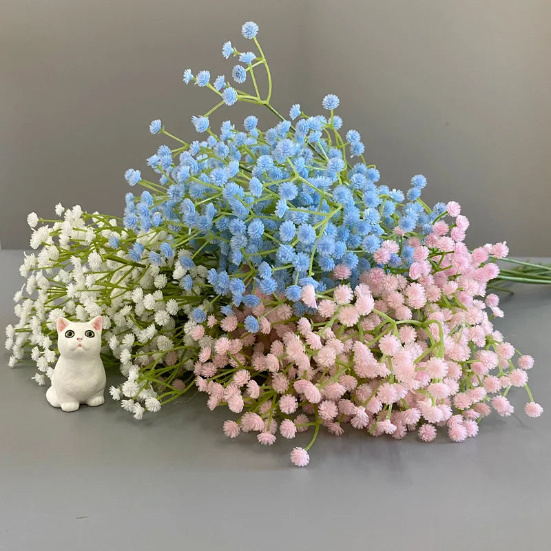 Frendorf | 108 Köpfe Künstlicher Baby-Atem Gypsophila Blume – Künstlicher Blumenast für Hochzeit, Party, Heimdekoration und Fotografie-Requisiten