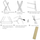 Nordische Tipi-Regale aus Holz
