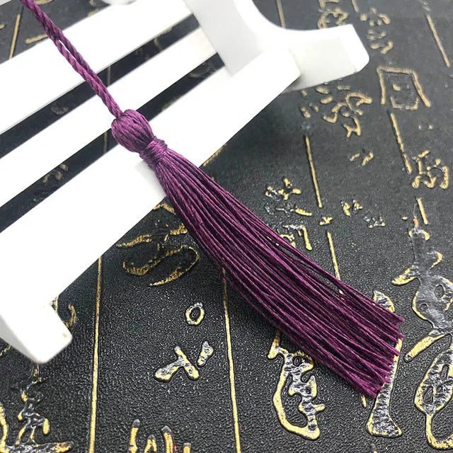 35 Stück Farbgemisch Lesezeichen Quasten - 13 cm Mini Quasten mit Schlaufen für DIY Bastel- und Schmuckherstellungszubehör