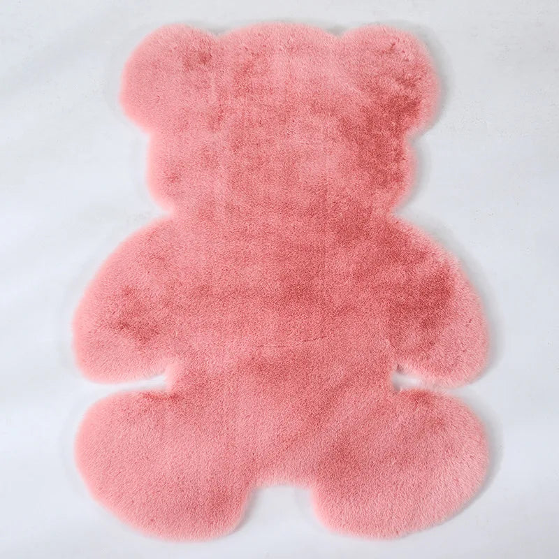 Frendorf | SnugglePaw Teppich in Bärenform | Flauschige Bärenmatte | Kinderzimmer-Deko | Verschiedene Größen