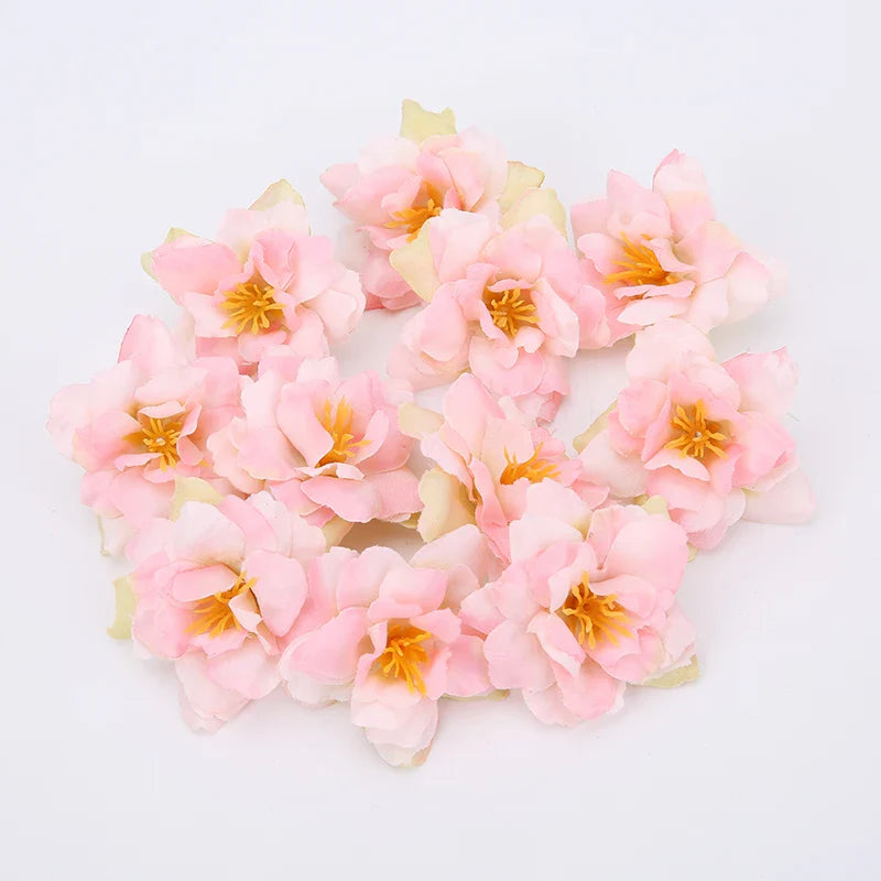 Frendorf | 10PCS Künstliche Seidenrose & Orchideenblüten – 5,5 cm Dekorative Blumen für DIY Kränze, Hochzeitsdekorationen und Heimwerkerprojekte