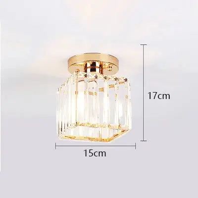 Frendorf | Bringen Sie Licht in Ihren Raum mit einer stilvollen kubischen Kristall-Deckenleuchte