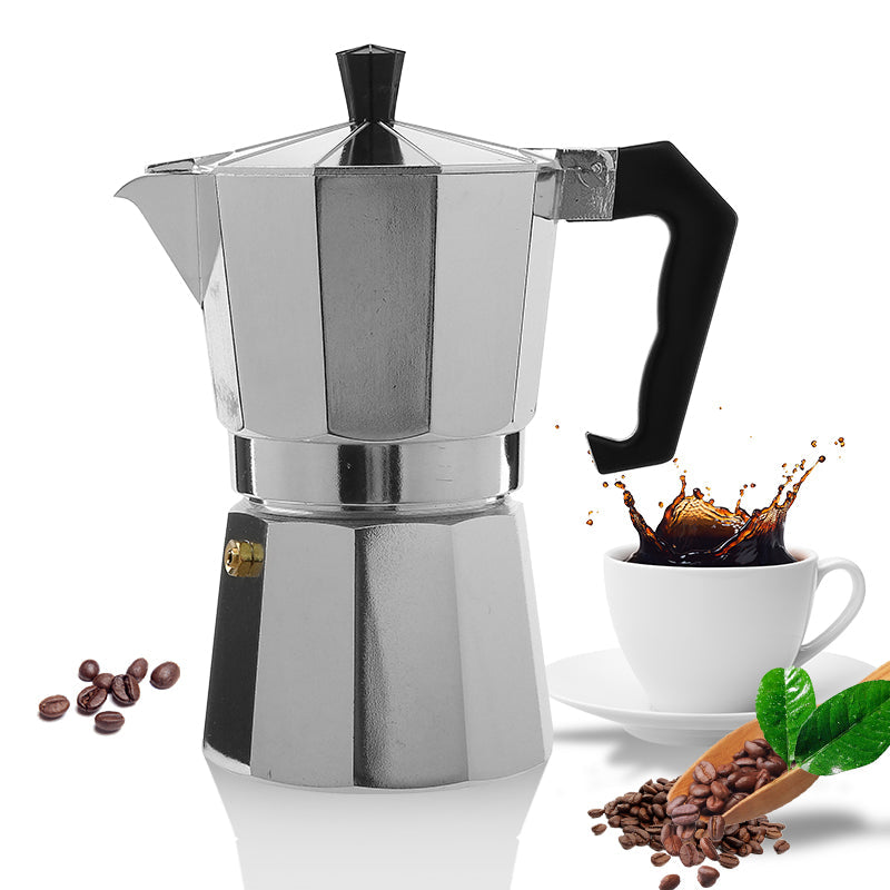 Frendorf | Klassische italienische Espresso-Kanne für den Herd - 3 Tassen Moka Topf