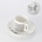 Kreative dynamische Spiegelreflexbecher Leopard anamorpher Zebra-Becher Luycho Kaffee Tee Becher Set mit Untersetzer 90ml-225ml