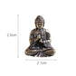 10 Stück Mini Messing sitzende Buddha Statue Figur für Reise Buddhismus Anbetung Zuhause Büro Schreibtisch Dekoration